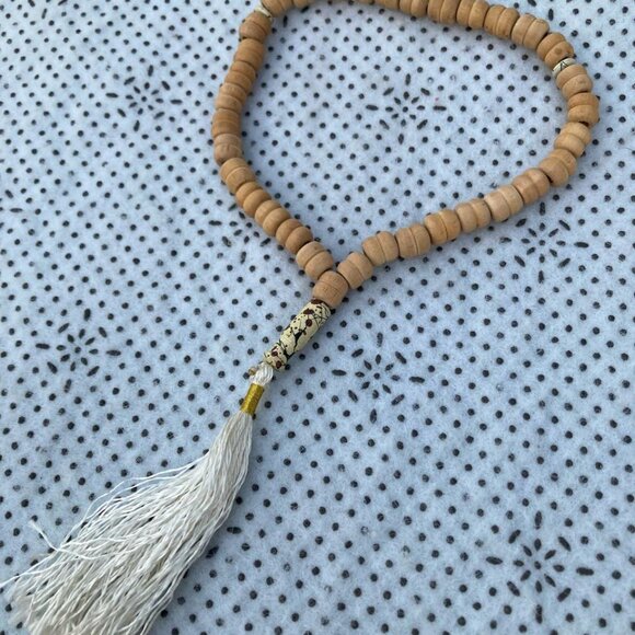 Handmade Tasbeeh Real Wood Prayer Beads Religious Muslim Misbah Pray 33 Beads - Picture 3 of 10